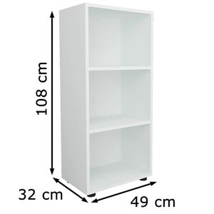 Produktbild für Aktenregal VCM Ulas 3-Fach, 918442, aus Holz