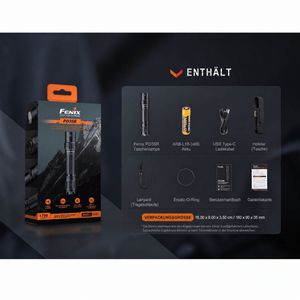 Produktbild für Taschenlampe Fenix PD35R, LED, aufladbar
