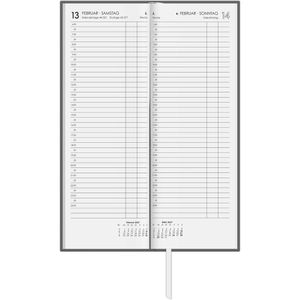 Produktbild für Vormerkbuch Zettler 808-0021, Leinen, anthrazit Hardcover