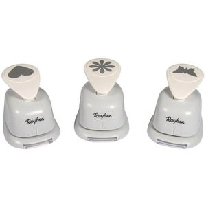 Motivstanzer Rayher Herz, Blume, Schmetterling Set