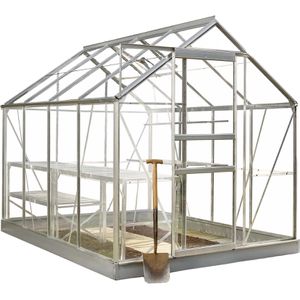 Gewächshaus Halls Popular 86 silber, 5 m² Fläche