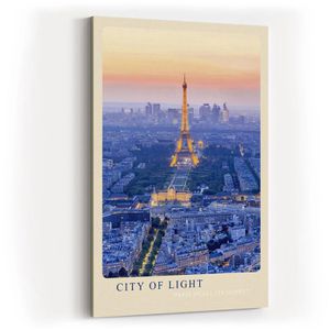 Wandbild Sinus-Art City of Light Paris, 80 x 120 cm