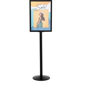 Produktbild für Infoständer Update-Displays aus Aluminium, schwarz, A2