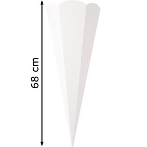 Produktbild für Schultüte Folia 92500, Rohling, weiß