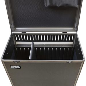 Produktbild für Tabletwagen Dicota Lade-Trolley, D32005, schwarz / grau