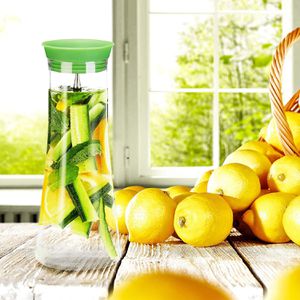 Produktbild für Karaffe Relaxdays 10023434 zylindrisch, mit Deckel