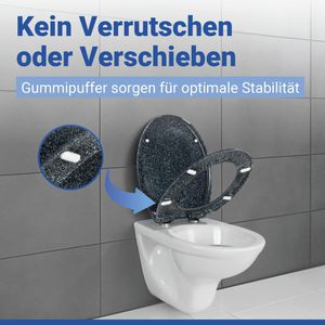 Produktbild für WC-Sitz Wenko Ottana 18902100, oval, aus Duroplast