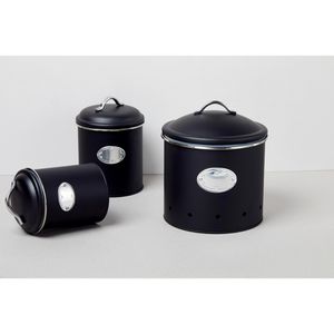 Produktbild für Vorratsdose Wenko Nero 54067100, aus Metall