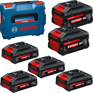 Werkzeugakku Bosch EXPERT 4xEXBA18V-40 + 2xEXBA18V-80