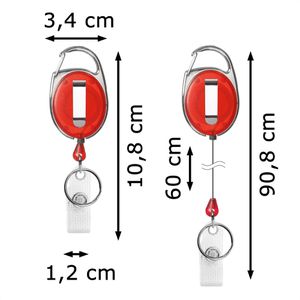 Produktbild für Ausweishalter Karteo 7056KC-GVS-0, rot-transluzent