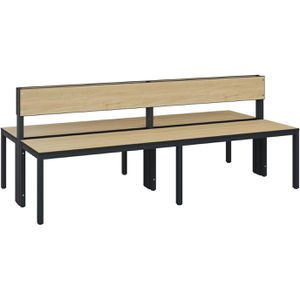 Produktbild für Umkleidebank CP-Möbel 8062-400, Sitzfläche Holz, 200 cm