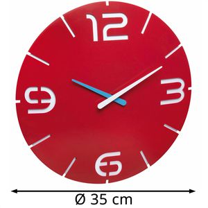 Produktbild für Wanduhr TFA 60.3047.05 Contour, Kunststoff, analog, Quarzuhr