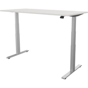 Produktbild für Schreibtisch fm-Büromöbel fouraction weiß / silber