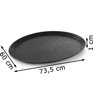 Produktbild für Serviertablett Hendi 508831, oval, 73,5 x 60cm