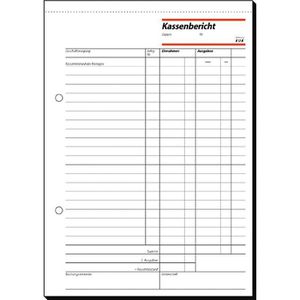 Produktbild für Kassenbuch Sigel KA518 Kassenbericht, A5