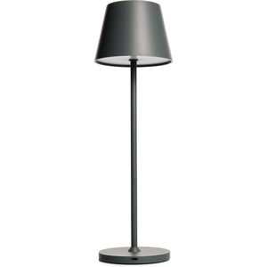 Tischlampe Rolf-Kern Club, grau mit LED