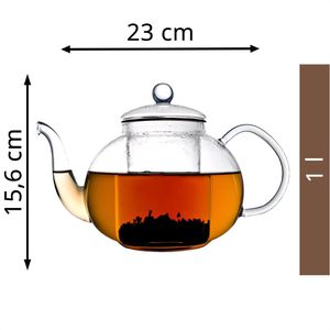 Produktbild für Tee-Kanne Bredemeijer Verona, Glas