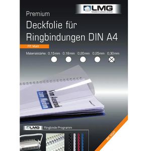 Bindefolien LMG UMT030M Premium A4, 0,30 mm