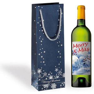 Produktbild für Geschenktüte Sigel GT112 Silver Snowflakes