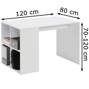 Produktbild für Schreibtisch FMD-Möbel Gent, 366-001, weiß