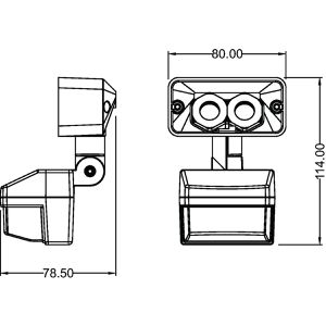 Produktbild für Bewegungsmelder Theben theLeda B sensor BK