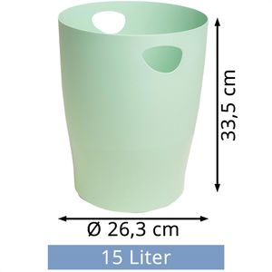 Produktbild für Papierkorb Exacompta 45380D, ECOBIN AutentiK, grün