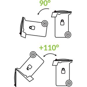 Produktbild für Mülltonnenschloss Sudhaus Typ 2331 120 - 240 Liter