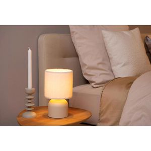 Produktbild für Tischlampe Lucide Woolly, weiß mit E14-Fassung