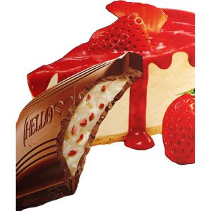 Produktbild für Tafelschokolade Lindt HELLO Strawberry Cheesecake