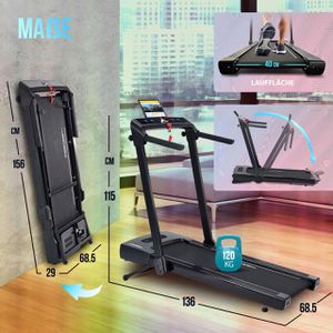 Produktbild für Walking-Pad Christopeit 2 in 1, mit Handlauf &amp; Steigung