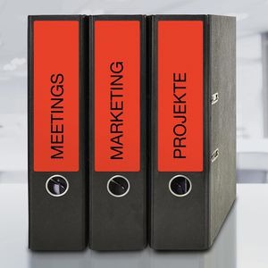 Produktbild für Rückenschilder Zweckform L4766-20, rot