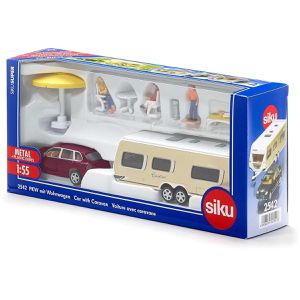 Produktbild für Fahrzeug siku 2542 PKW mit Wohnwagen