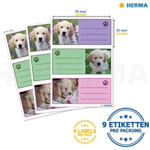 Produktbild für Buchetiketten Herma 5529 Vario, Hunde