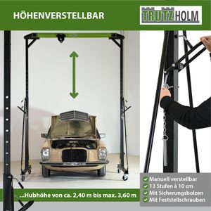Produktbild für Werkstattkran Trutzholm 73805, Portalkran mit Laufkatze