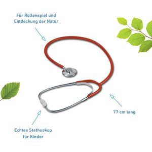 Produktbild für Stethoskop Moses Expedition Natur 9618, Flachkopf, für Kinder