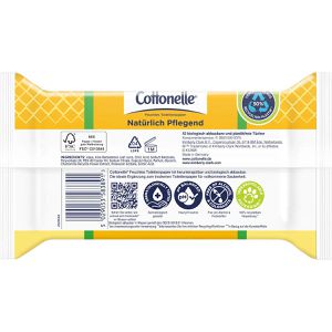 Produktbild für Feuchtes-Toilettenpapier Cottonelle Natürlich Pflegend