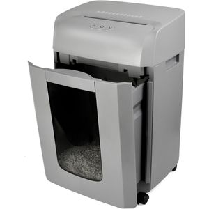 Produktbild für Aktenvernichter Monolith Micro-Cut C185-C, grau, mit Rollen