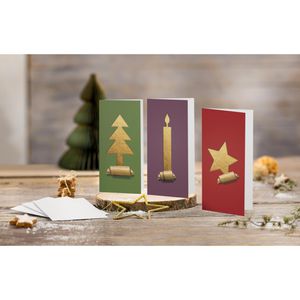 Produktbild für Weihnachtskarte Sigel DS080 Cut-Out Style sortiert