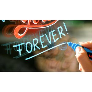 Produktbild für Kreidestifte uni-ball chalk PWE-5M, hellblau