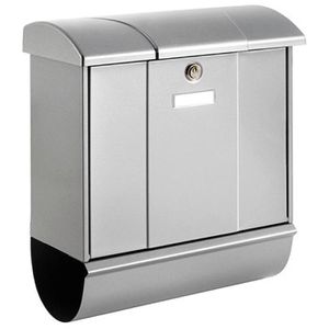 Briefkasten Burg-Wächter Olymp-Set 91600 Si silber, aus Stahl