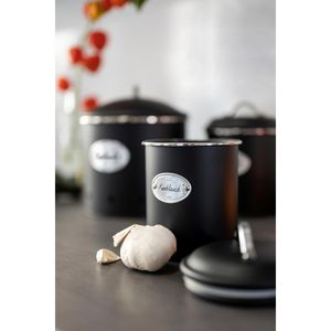 Produktbild für Vorratsdose Wenko Nero 54068100, aus Metall