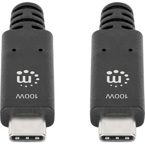 Produktbild für Ladekabel Manhattan 355223, schwarz, 1 m