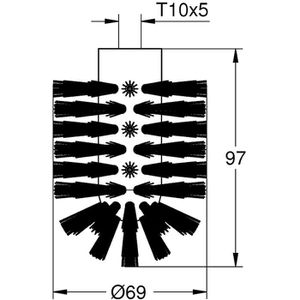 Produktbild für WC-Bürstenkopf GROHE Essentials 40791001, weiß