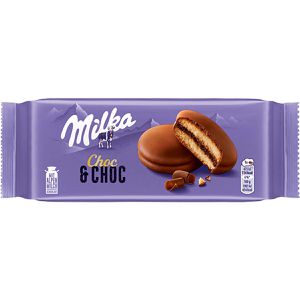 Kuchen Milka Choc & Choc, mit Creme, Schokostückchen & Glasur