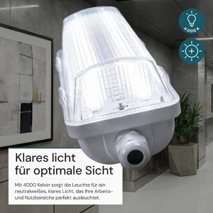 Produktbild für Feuchtraumleuchte Luxula LX200131, LED mit 6 Watt