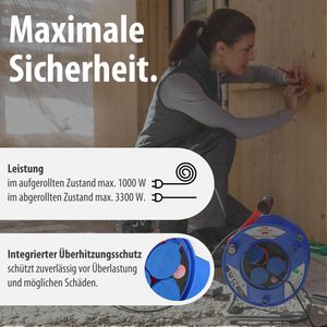 Produktbild für Kabeltrommel Brennenstuhl Garant Bremaxx, für außen IP44