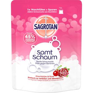 Seife Sagrotan Samt-Schaum Kirschblüte & Rose