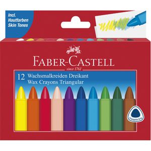 Wachsmalstifte Faber-Castell Dreikant 120010