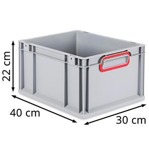 Produktbild für Eurobox Allit ProfiPlus EuroBox 422, grau, 19,4 Liter