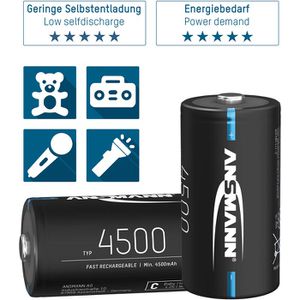 Produktbild für Akku Ansmann 1,2 V, 4500 mAh